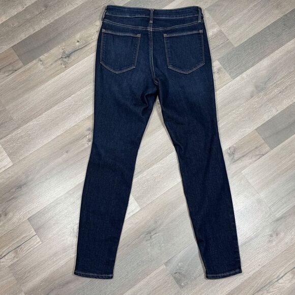 Athleta Scupltek Ultra Skinny Jeans Midnight Blue 8 Ankle High Rise - Picture 4 of 14